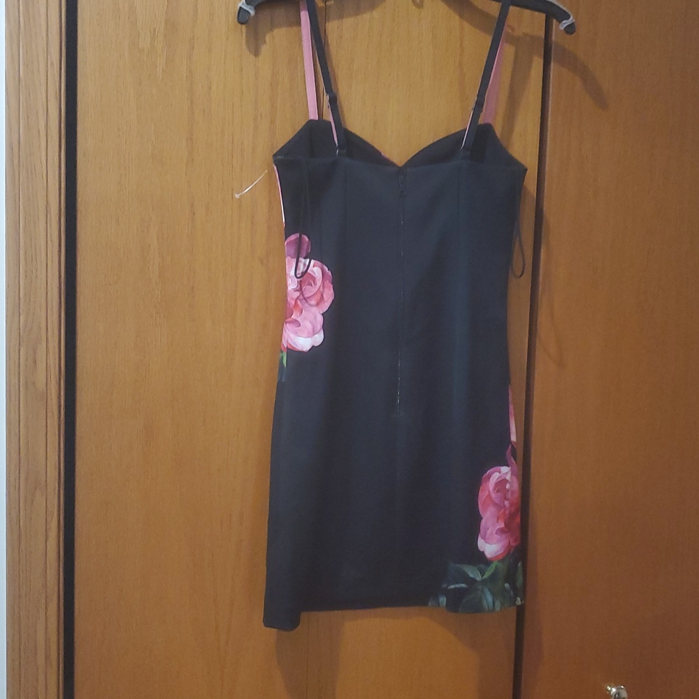 ALICE+OLIVIA NINA PLACED FLORAL MINIDRESS;SIZE:O - Picture 8 of 13